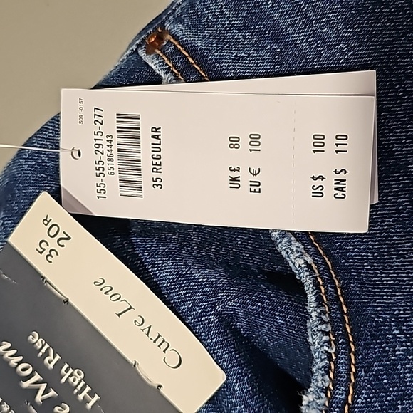 Abercrombie & Fitch 42x27 high rise curve love mom jean - Picture 7 of 8
